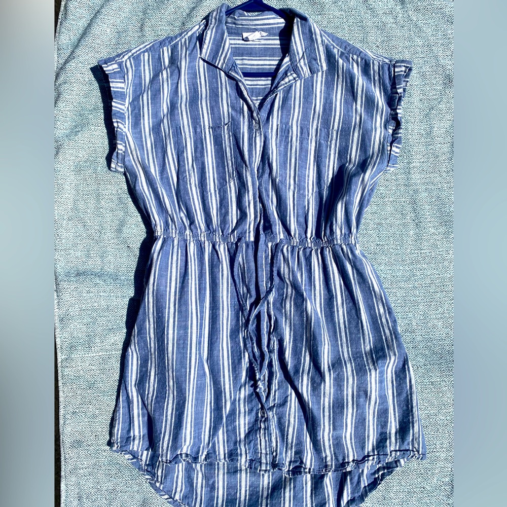 *Japna* Striped Shirt Dress Large